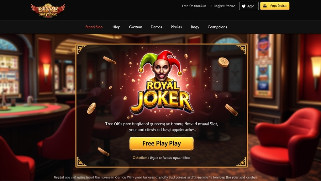 Gratis speelmodus van Royal Joker zonder registratie of storting