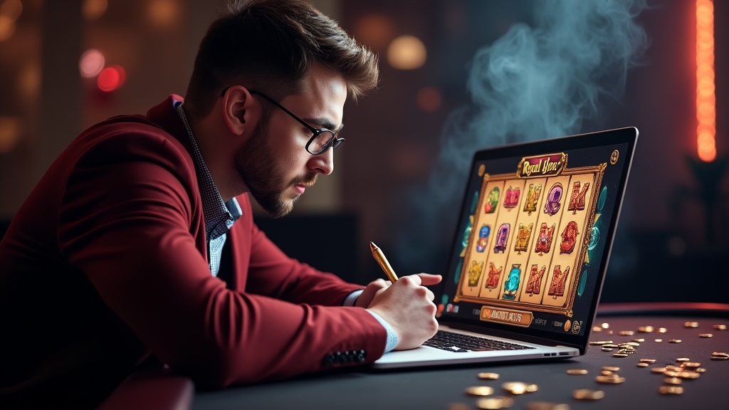 Speler die tips volgt bij het oefenen met Royal Joker demo
